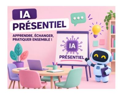 ia en presentiel avec un petit robot